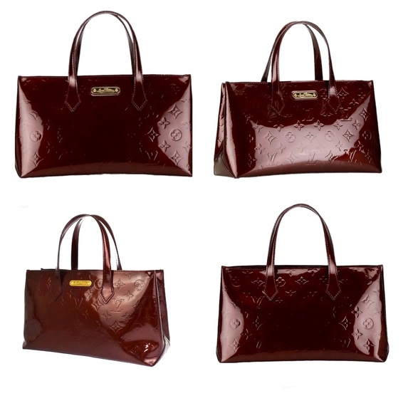 Louis Vuitton Wilshire PM Monogram Vernis in Amarante with COA - Picture 5 of 13